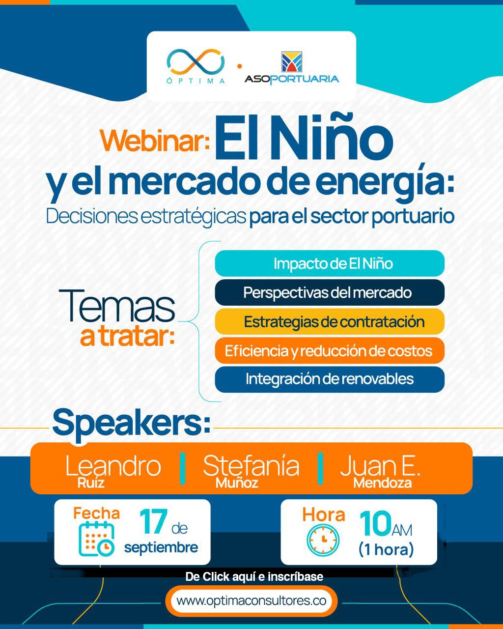 Webinar: Niño y el mercado de energía